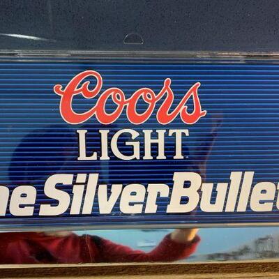 Vintage 1980s Coors Light Menu Board