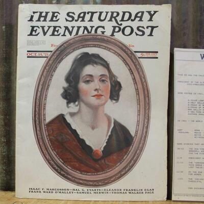 Antique Saturday Evening Post Oct 15th 1921