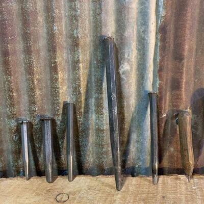 Vintage Tools - Chisel's, Punches, Awes - QTY 17