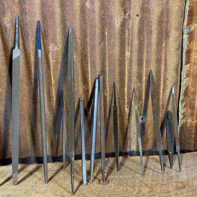 Vintage Tools - Small & large Files & Wood Handles