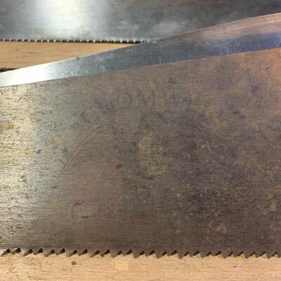 Vintage Tools - Saws Disston - QTY 3