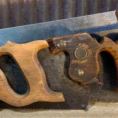 Vintage Tools - Hand Saws Disston - QTY 4