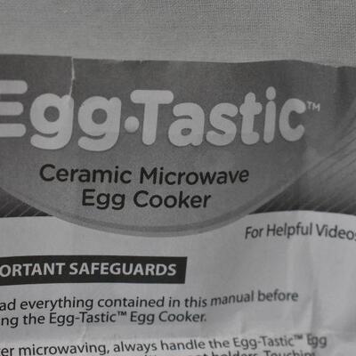 Egg Tastic Ceramic Microwave Egg Cooker