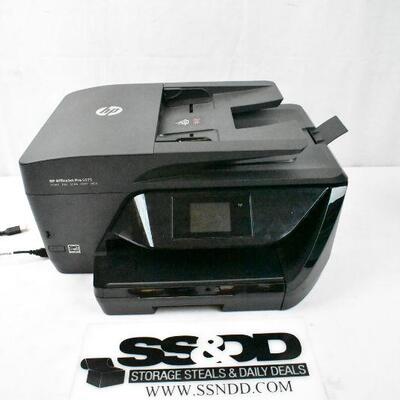 Printer: HP OfficeJet Pro 6975. Works. Needs Ink