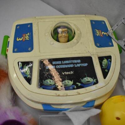 Lot of Various Kids Toys including Toy Story Buzz Lightyear Star Command Laptop