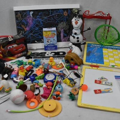 Kids Toys Lot: Responsibility Chart, Olaf Toys, etc