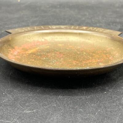 Brass Small Change Coin Dish Tray YD#012-1120-00097