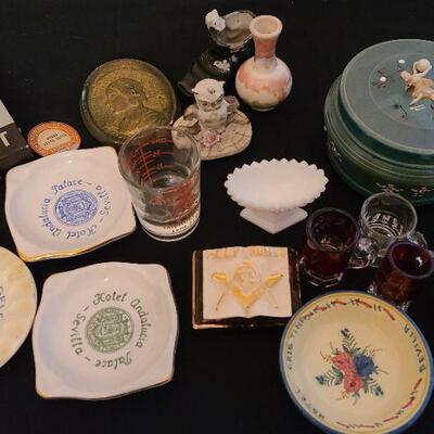 Lot 128 LR: Coal Miners Penny, Ashtrays and More