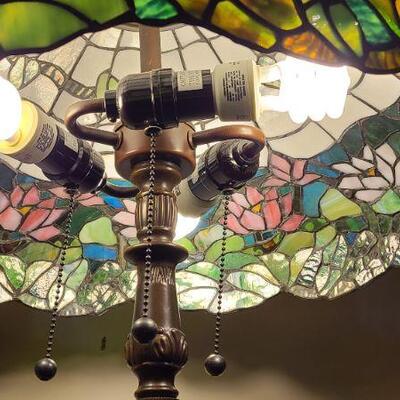 Lot 131 LR: Stained Glass Floor Lamp