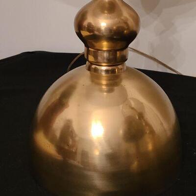 Lot 146 LR: Brass Table Lamps and Vase