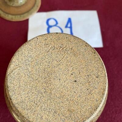 Lot 84 - Stoneware Pottery jar with lid