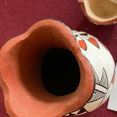 Lot 95 - Pottery Vase and basket