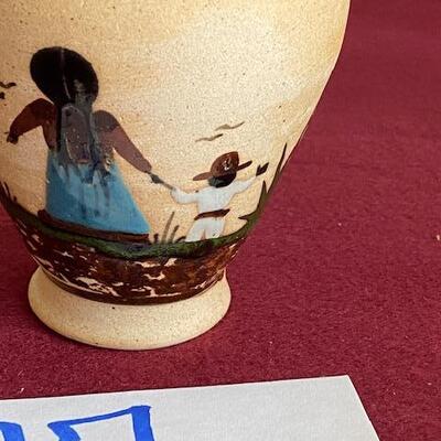 Lot 97 -  Stoneware Pottery Vase Mexico