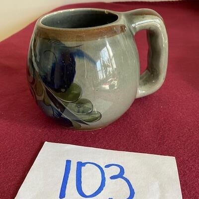 Lot 103 - Stoneware Pottery Mug