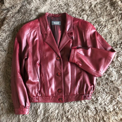Bally Leather Jacket Made in Italy