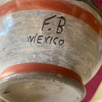 Lot 104 -  Stoneware Pottery Vase Mexico