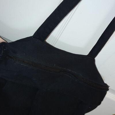 Navy Embroidered Canvas Tote with Mickey