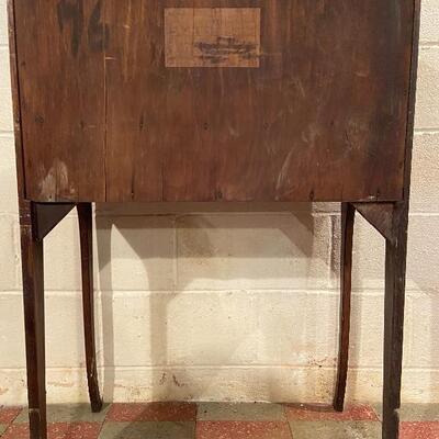 Lot 1: Antique Oak Slant Front Secretary Desk