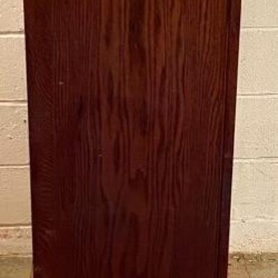 Lot 2: Larkin #6 Stained Glass Book / Curio Cabinet.