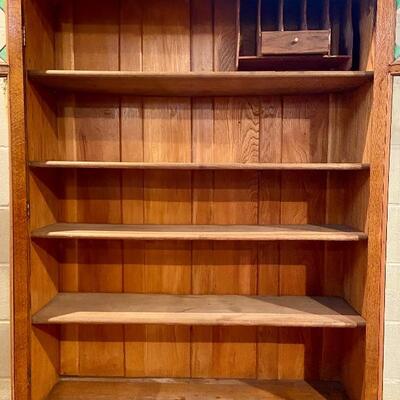 Lot 2: Larkin #6 Stained Glass Book / Curio Cabinet.