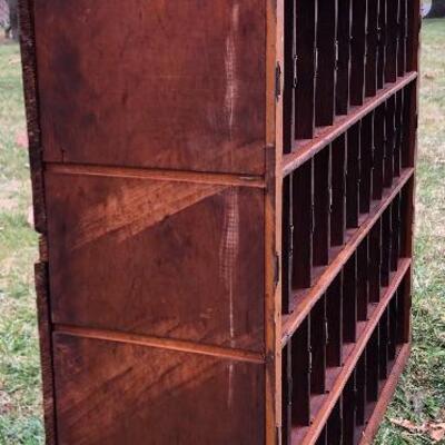 Lot 51 G: Antique Wood Letter Sorter