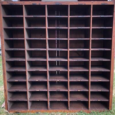 Lot 51 G: Antique Wood Letter Sorter