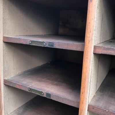 Lot 51 G: Antique Wood Letter Sorter