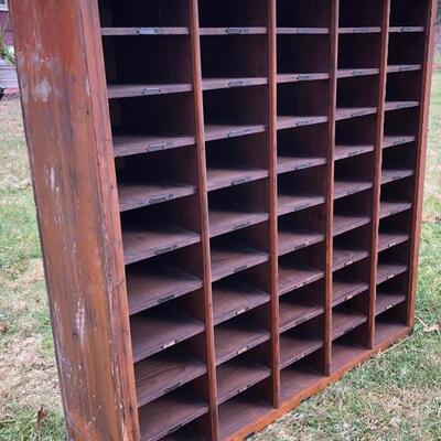 Lot 51 G: Antique Wood Letter Sorter