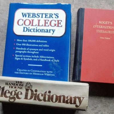 3 Vintage Dictionaries
