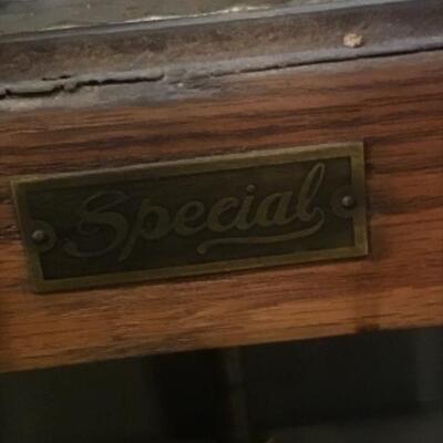H - 751 Antique Oak Icebox â€œ Special â€œ 