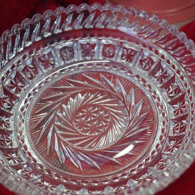 Lot 47 EAPG Cut crystal, Overlay Glass, Vintage soda maker , princess House