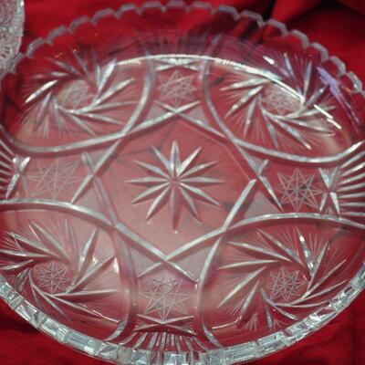 Lot 47 EAPG Cut crystal, Overlay Glass, Vintage soda maker , princess House