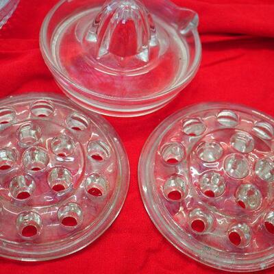 Lot 47 EAPG Cut crystal, Overlay Glass, Vintage soda maker , princess House