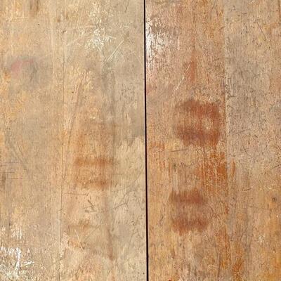 Lot 5: Vintage wooden student desk and chair