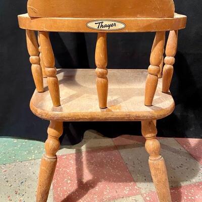 Lot 5: Vintage wooden student desk and chair