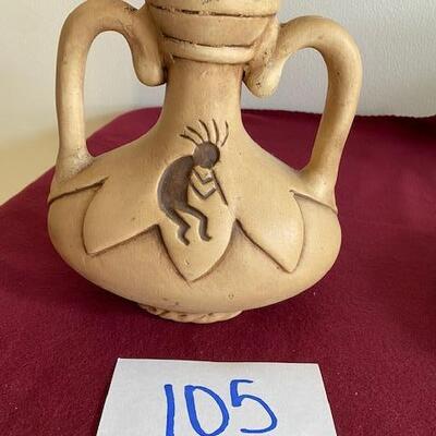 Lot 105- Stoneware Pottery with Kokopelli