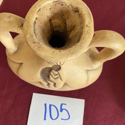 Lot 105- Stoneware Pottery with Kokopelli