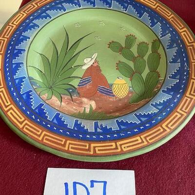 Lot 107 - Pottery Platter Mexico