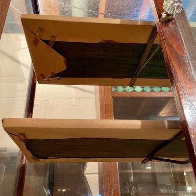 Lot 6: Wooden Display Case on Casters