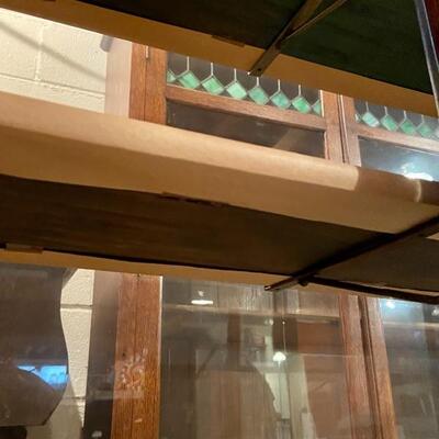 Lot 6: Wooden Display Case on Casters