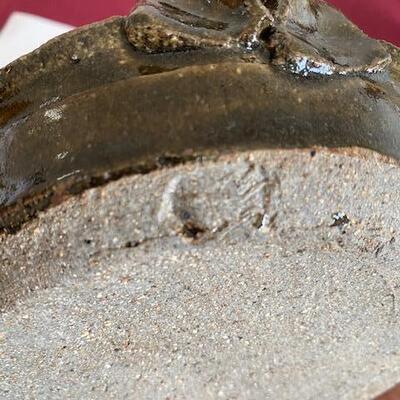 Lot 110 - Stoneware Pottery bowl with handles