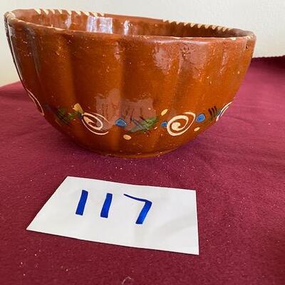 Lot 117 - Pottery Bowl Mexico