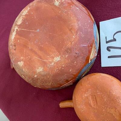 Lot 125 - 2 Pottery Scoops