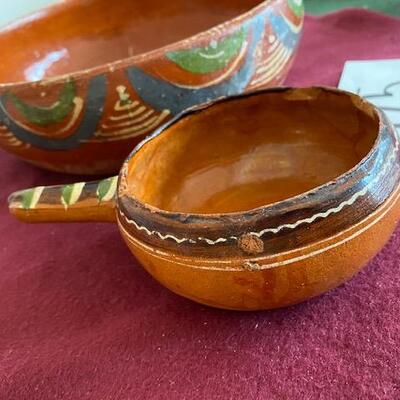 Lot 125 - 2 Pottery Scoops