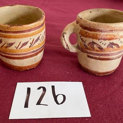 Lot 126 - Pottery Mugs