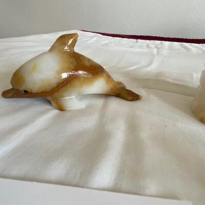 Lot 144 - Quartz figures 