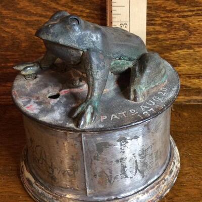 Lot 108:  Antique Mechanical Frog Bank