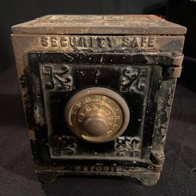 Lot 11: Vintage Security Safes and coin register 