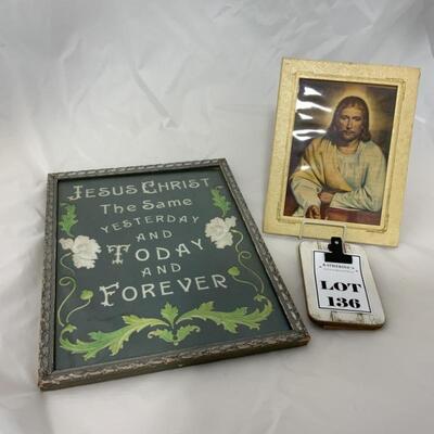 .136. Framed Religious Lot