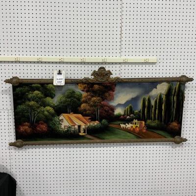 .137. VINTAGE | Stretched Velvet Painting 